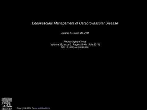 xivdoi|Endovascular Management of Cerebrovascular Disease.